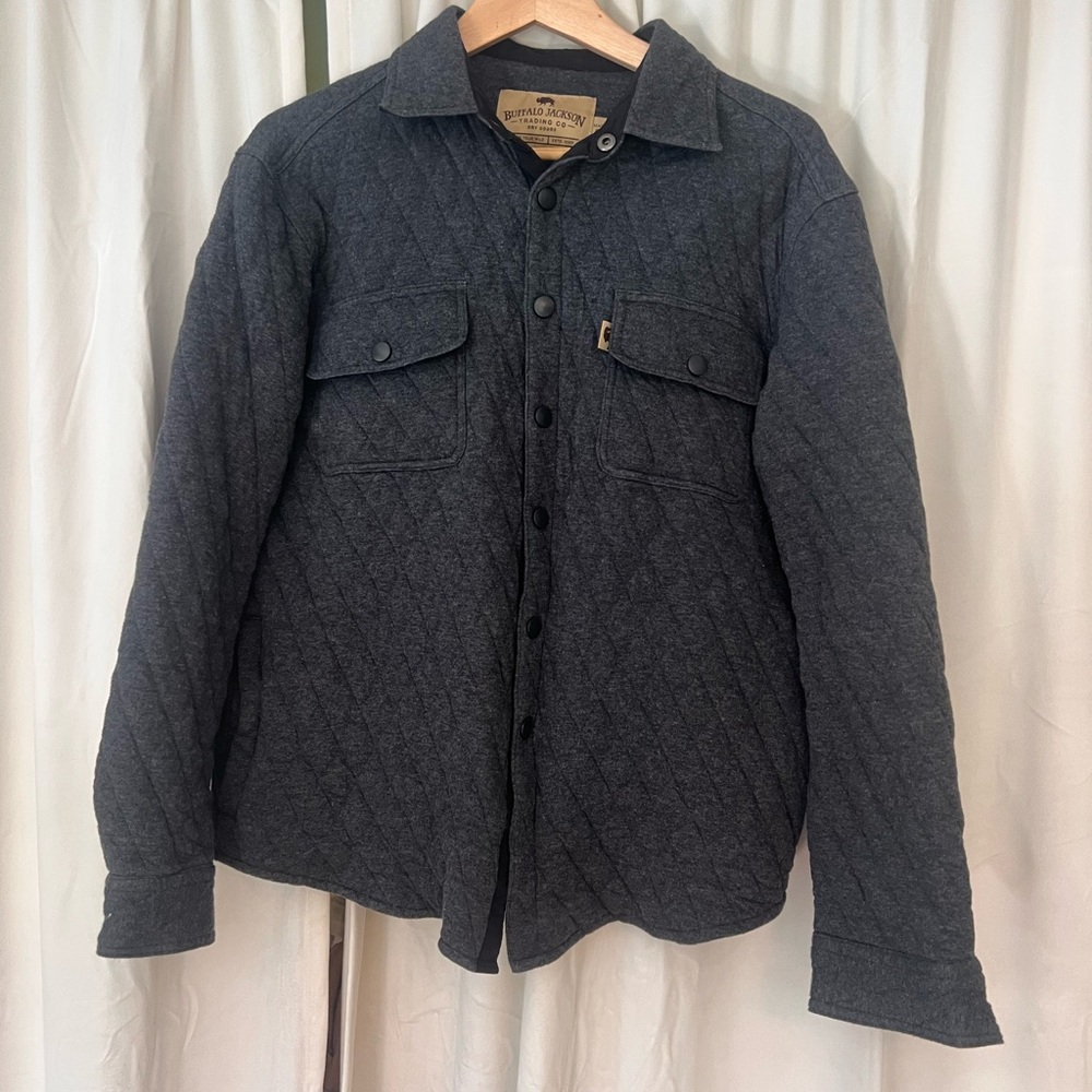Buffalo Jackson Trading Company Men's Quilted Jacket - Dark Gray